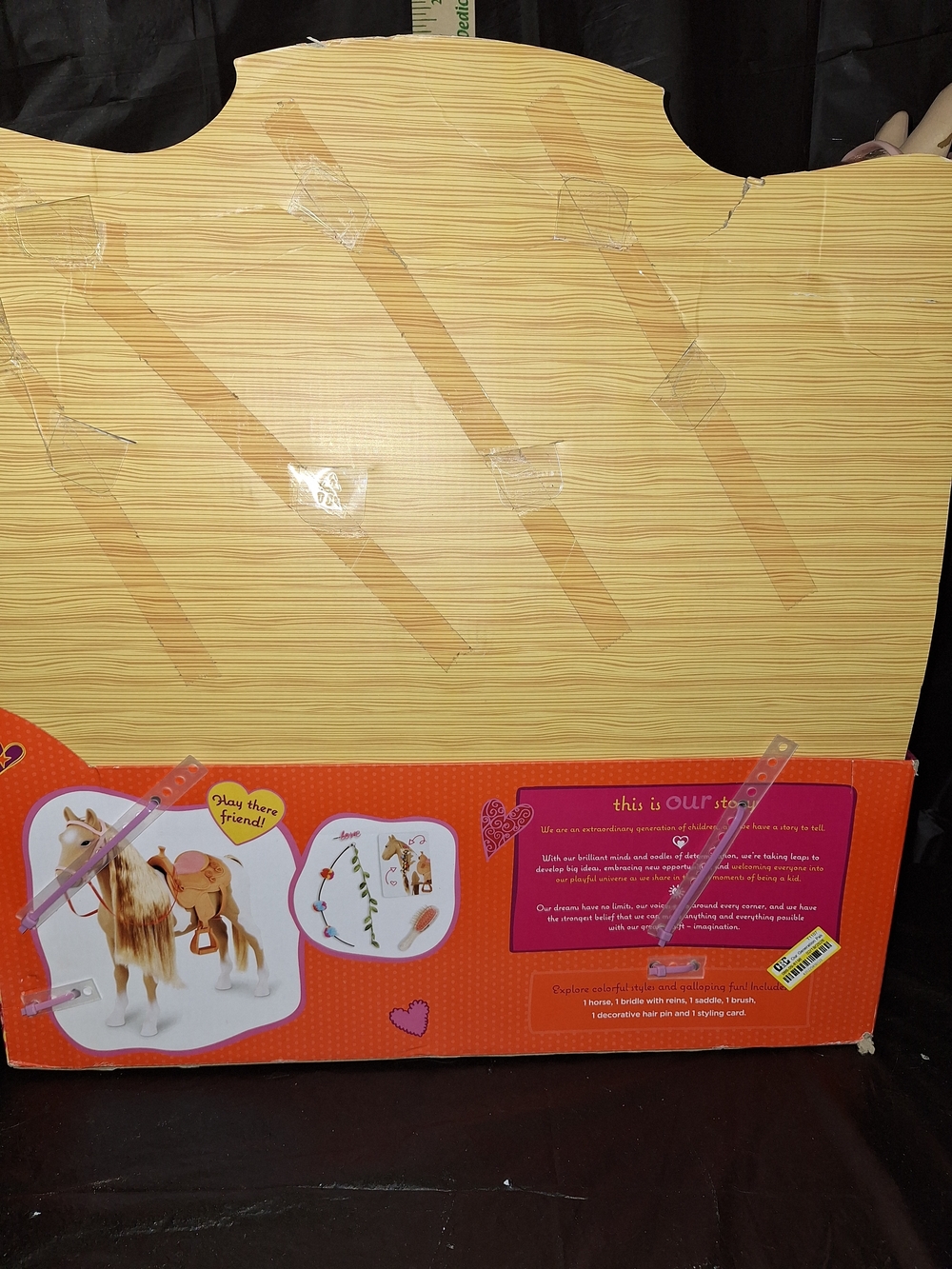 Our Generation Retired Palomino Hair Play Horse - Blonde and White - Picture 4 of 5